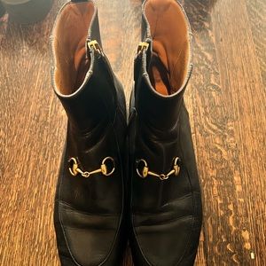 GUCCI HORSE-BIT BOOTS LEATHER SIZE 8
